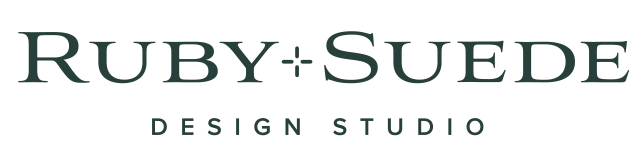 Ruby+Suede Design Studio logo.