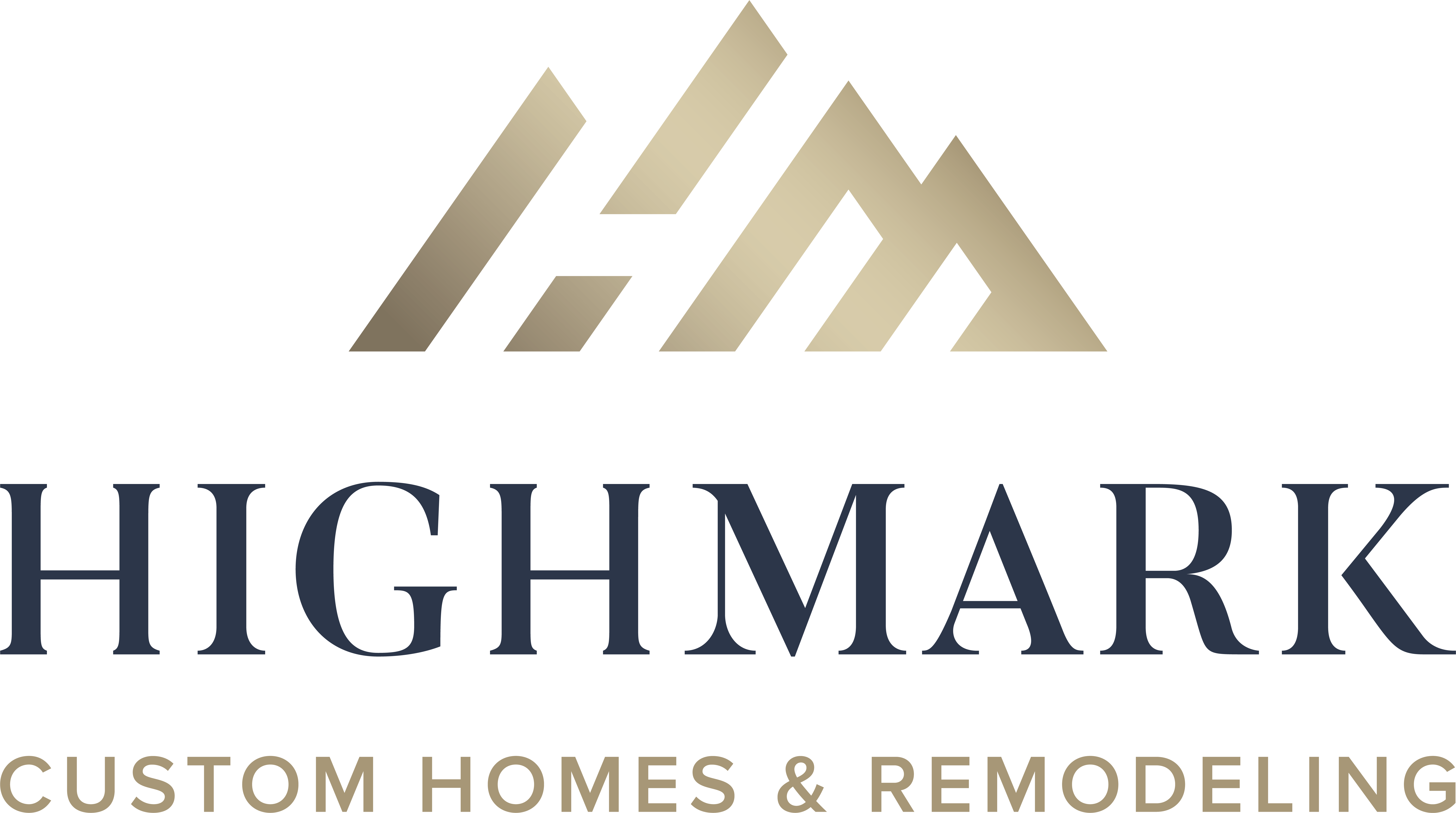 Logo of Highmark Custom Homes & Remodeling featuring a stylized "HM" with text below, highlighting their expertise in restoration services.