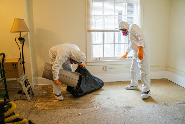 Basement flooded with sewage