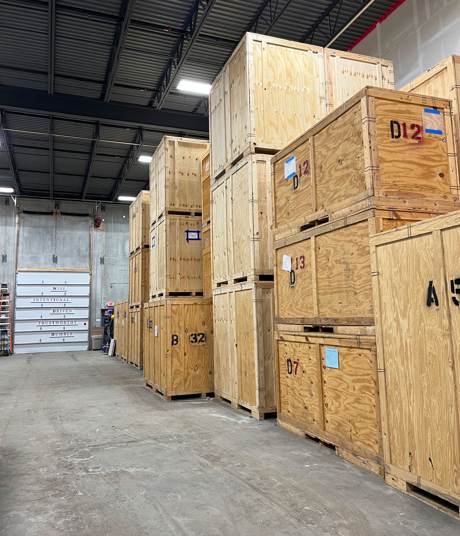 fire damaged belongings in storage