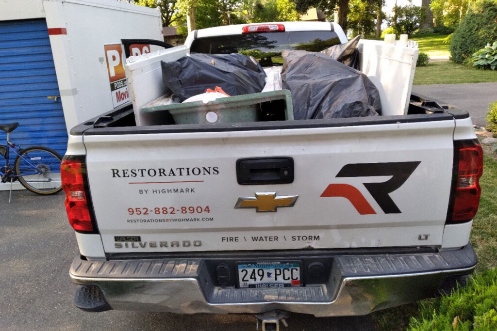 Basement mold removal truck